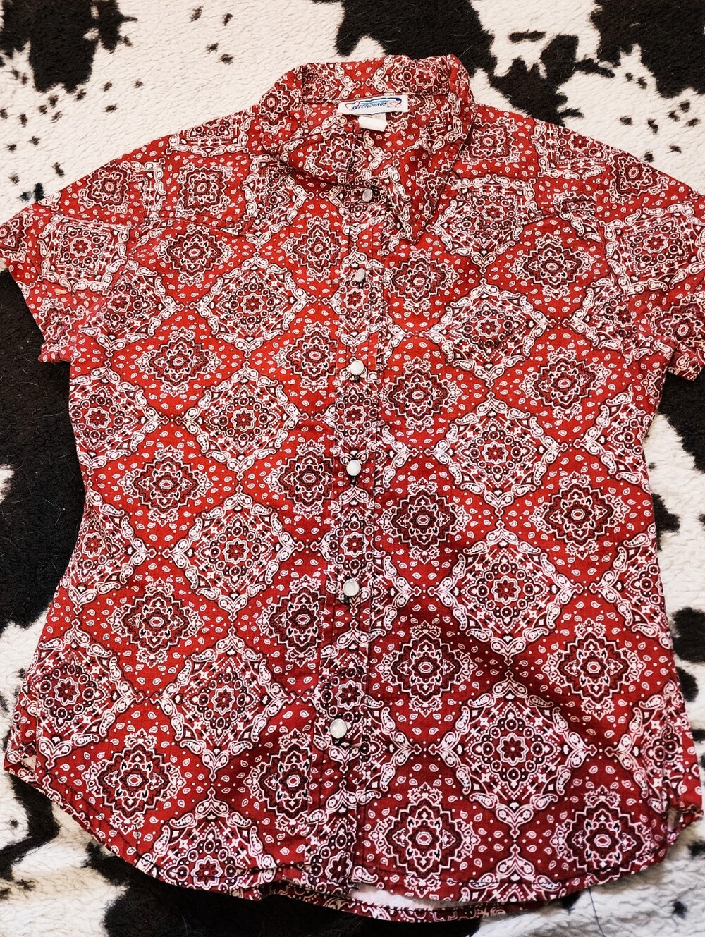 WOMEN'S 70'S BUTTON UP - MULTI